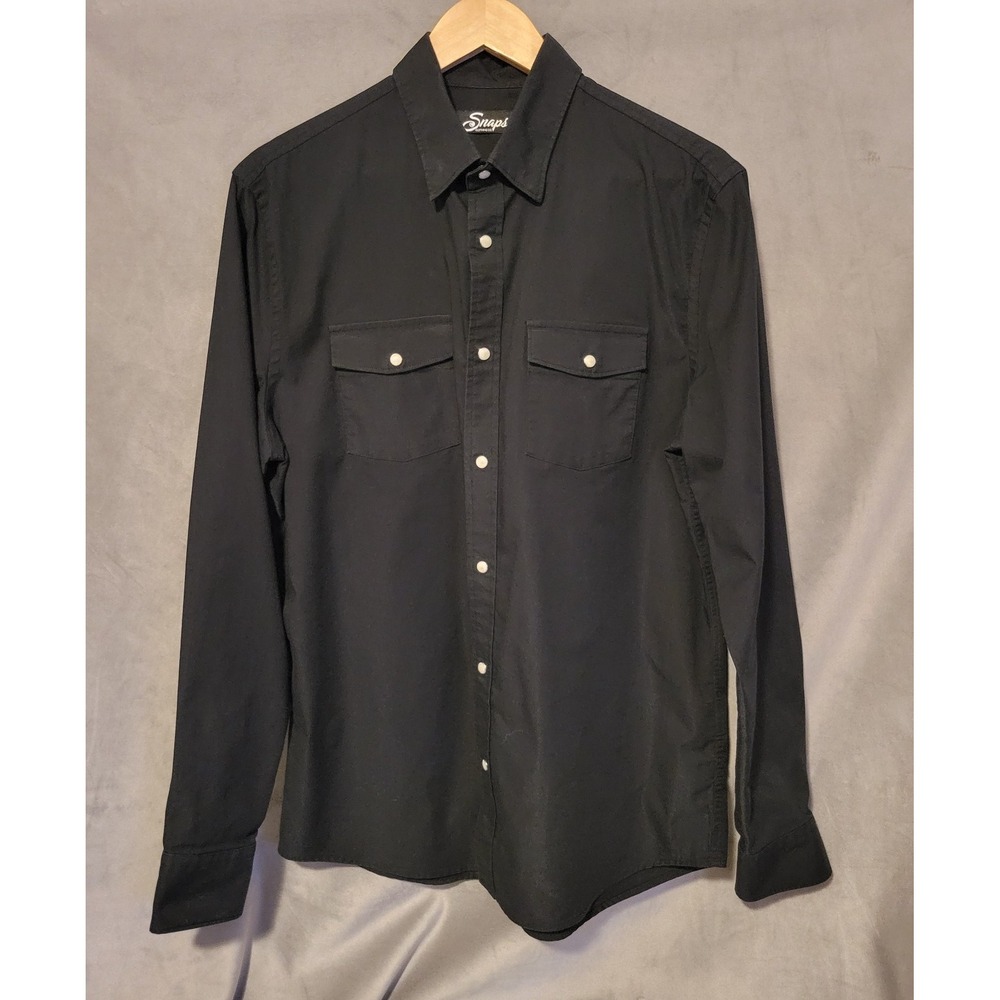 Snaps Rambler EZ Care Pearl Snap Long Sleeve Shirt Men's Size LT